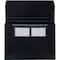 JAM Paper 9" x 13" Black Plastic Snap Closure Accordion Folder